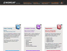 Tablet Screenshot of norcattraining.com